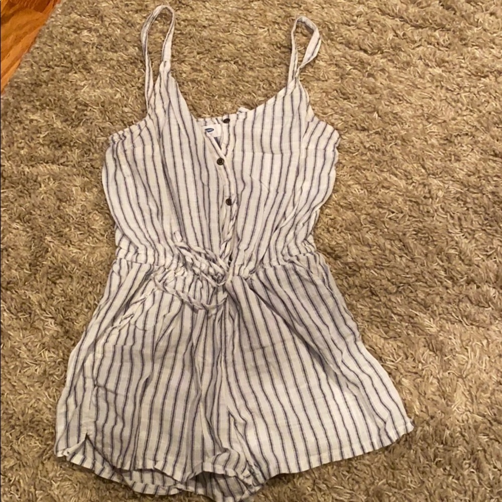 Pinstripe Romper
